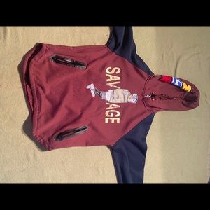 MGM burgundy hoodie